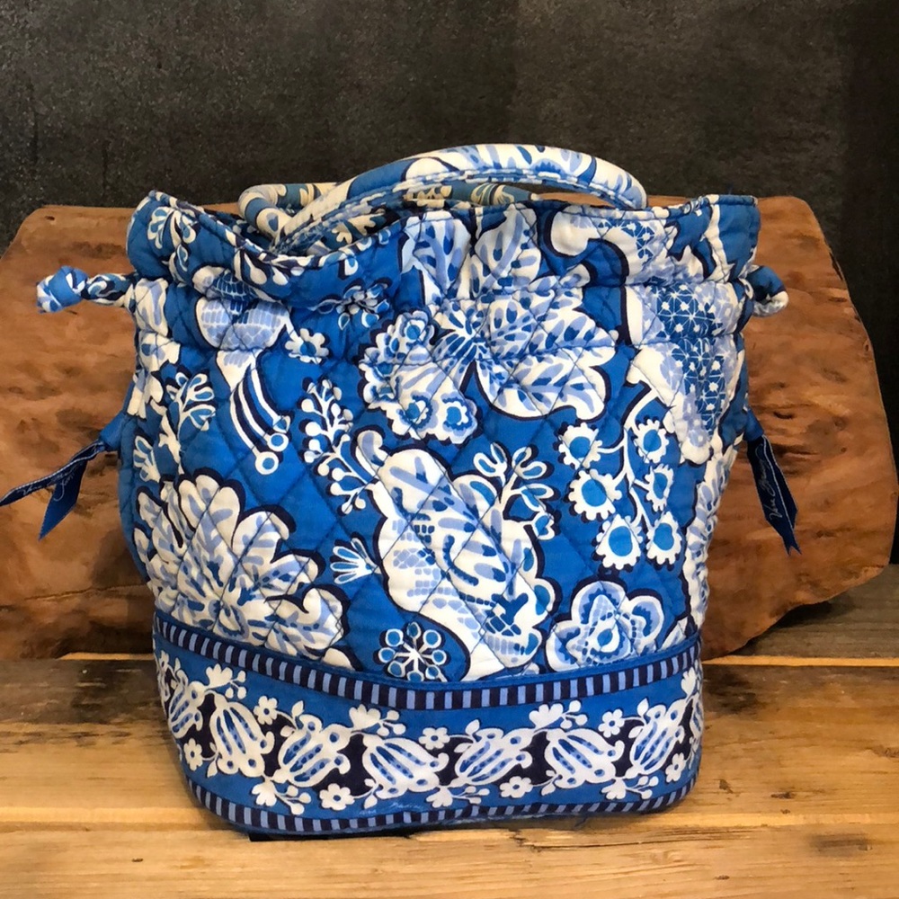 Vera Bradley Blue Lagoon Cinch Bag